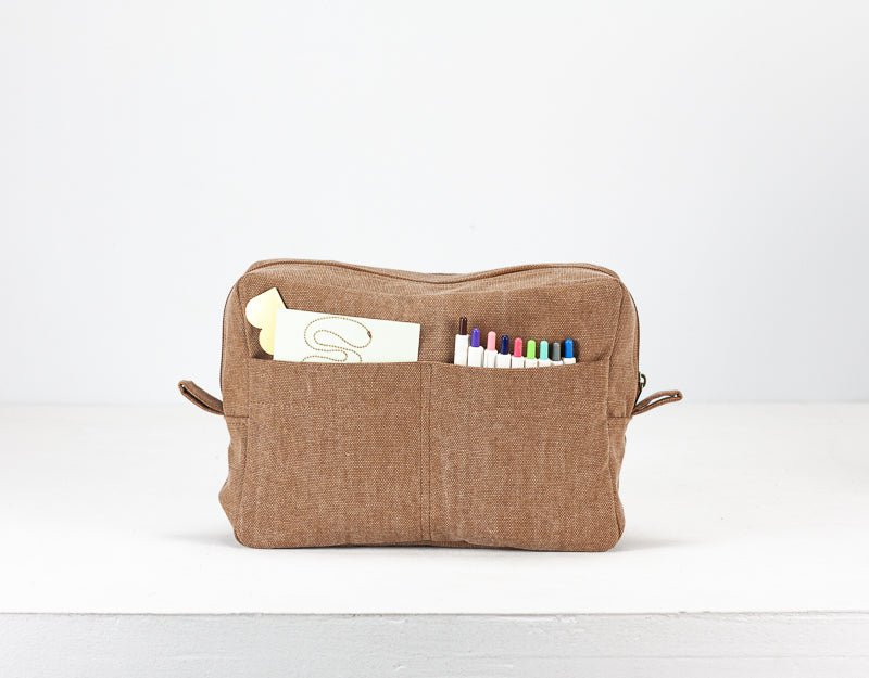 Ydra organizer - Brown or Beige canvas - milloobags