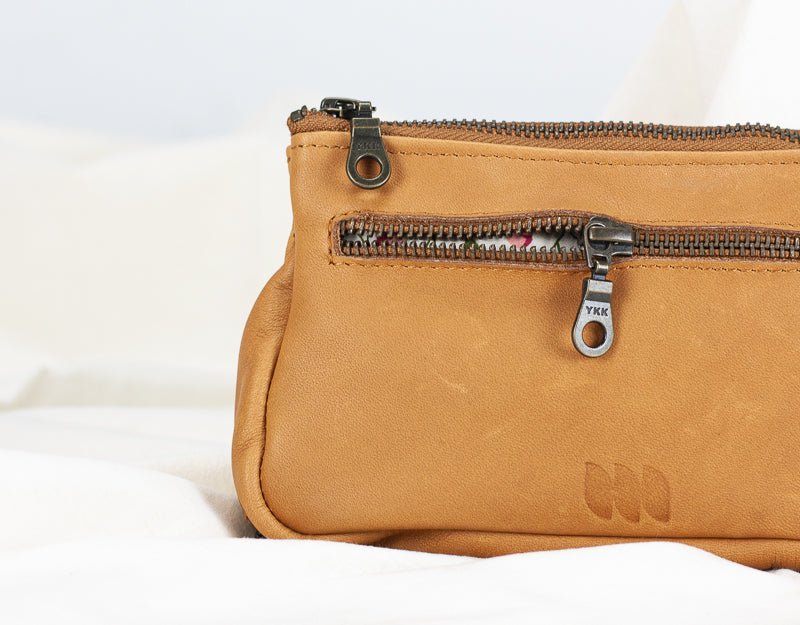 Thalia wallet - Tabac brown leather - milloobags