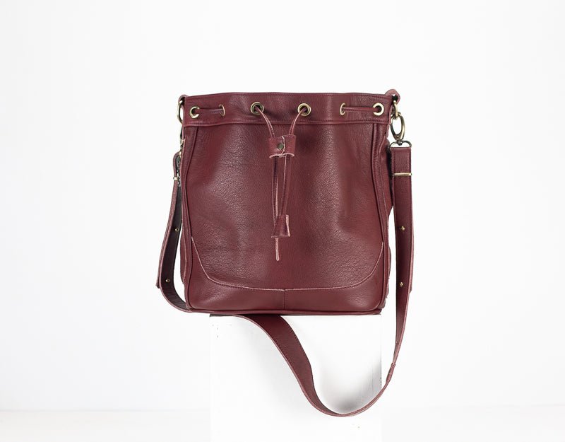 Danae bag - Burgundy leather - milloobags