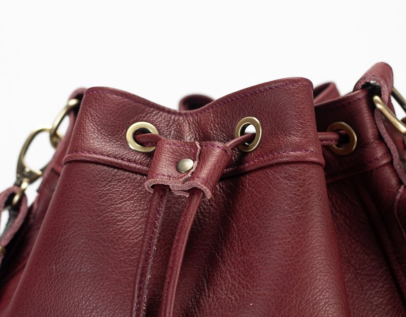 Danae bag - Burgundy leather - milloobags