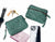 Antheia mini wallet - Petrol green leather - milloobags