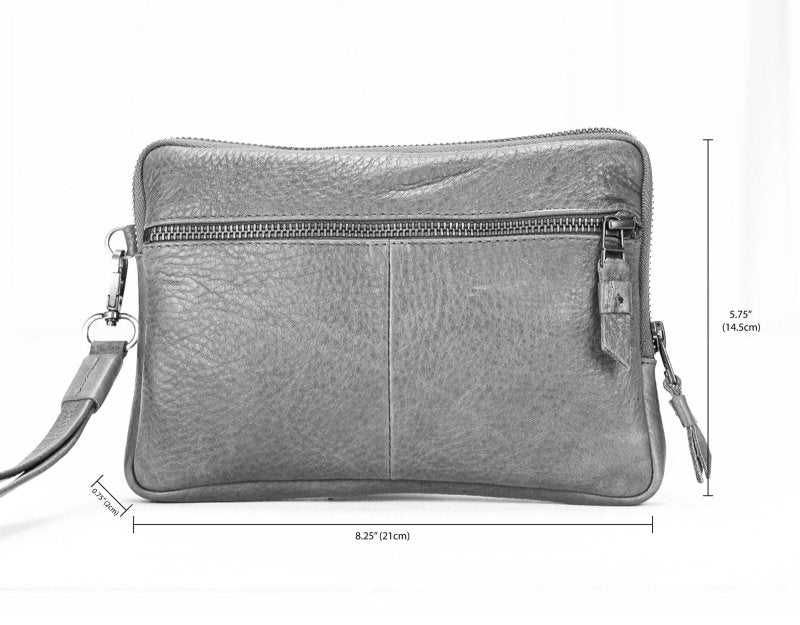 Antheia wallet - Brown pebbled leather - milloobags