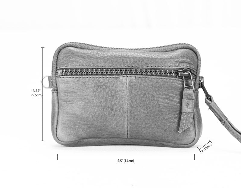 Antheia mini wallet - Mauve leather - milloobags