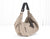 Kallia mini bag - Beige wool and brown leather - milloobags