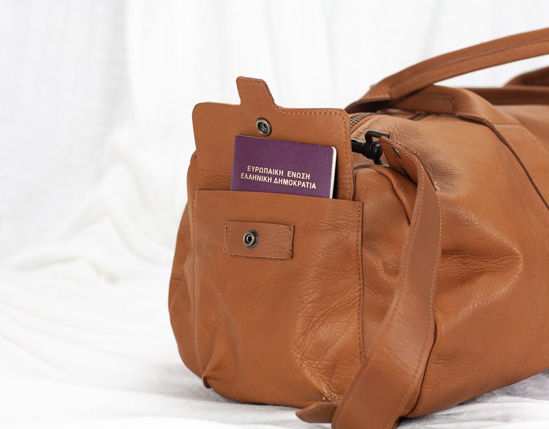 Nestor duffel bag - Brown leather - milloobags