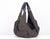 Kallia bag - Brown herringbone wool and black leather - milloobags