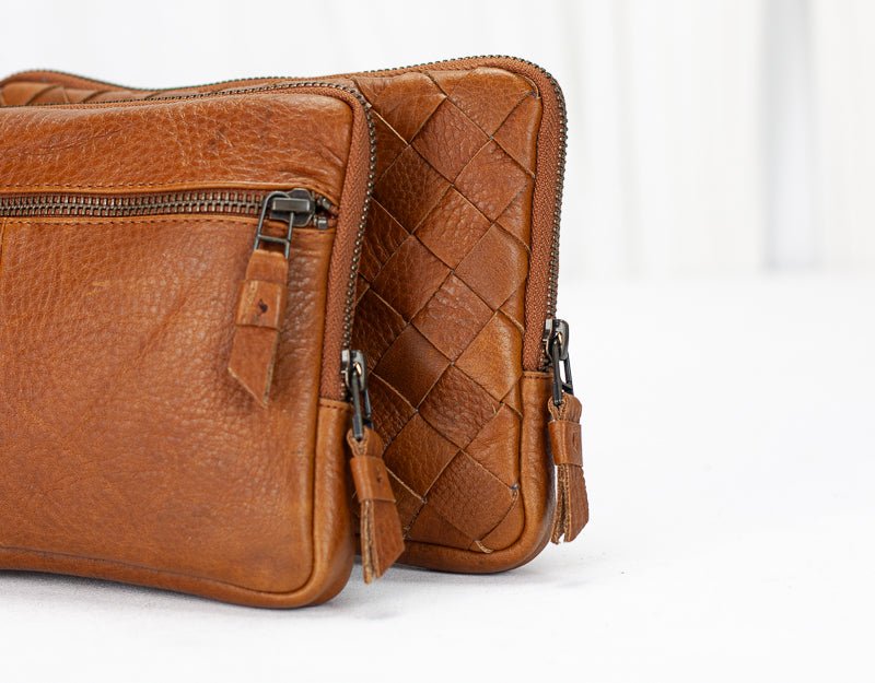 Antheia wallet - Brown pebbled leather - milloobags