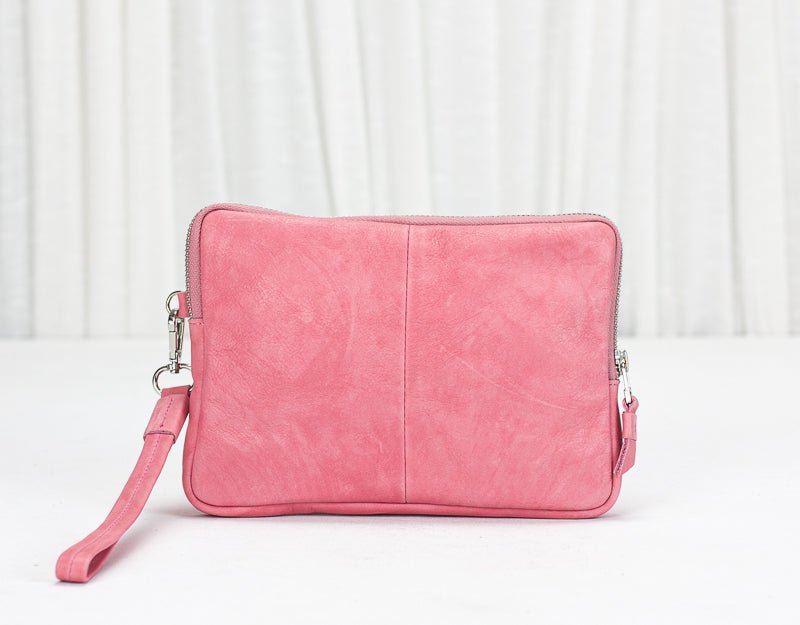 Antheia wallet - Bubble pink leather - milloobags