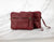 Antheia mini wallet - Burgundy leather - milloobags