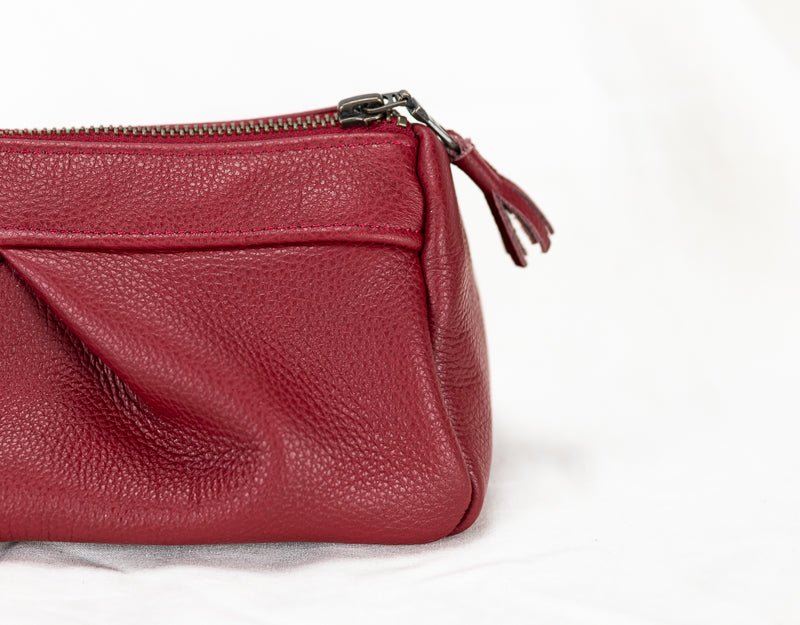 Estia case - Deep red leather - milloobags