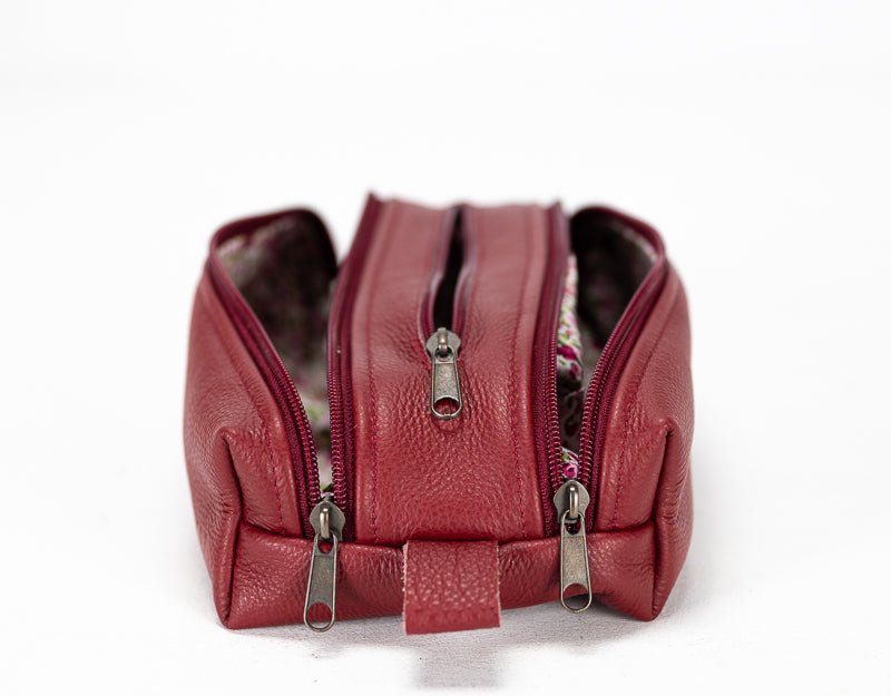 2Rec case - Deep red leather - milloobags