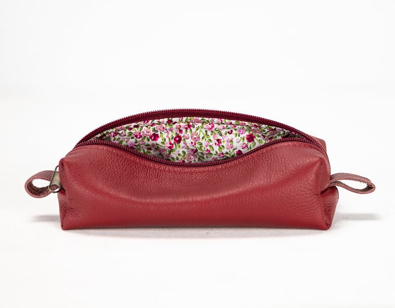 REC case - Deep red leather - milloobags