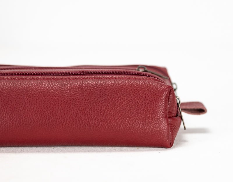 2Rec case - Deep red leather - milloobags