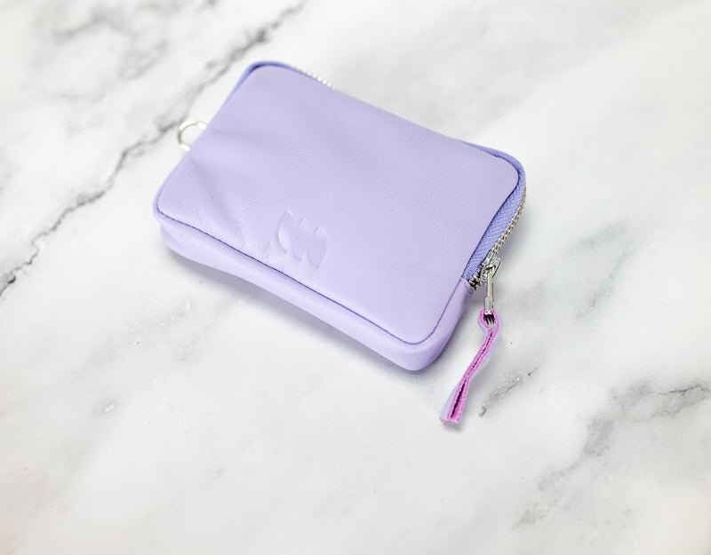 Myrto wallet - Lilac leather - milloobags