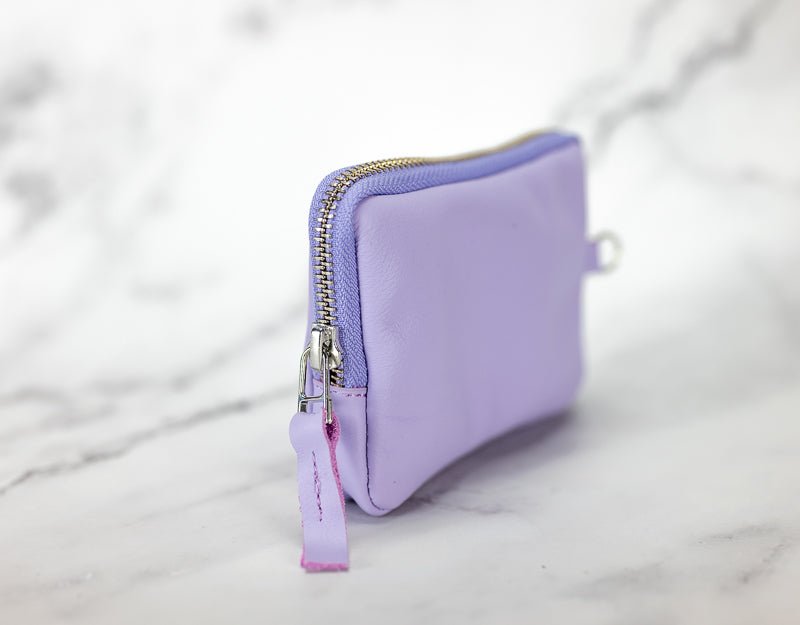 Myrto wallet - Lilac leather - milloobags