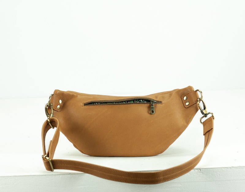 Haris fanny pack - Tabac brown leather - milloobags