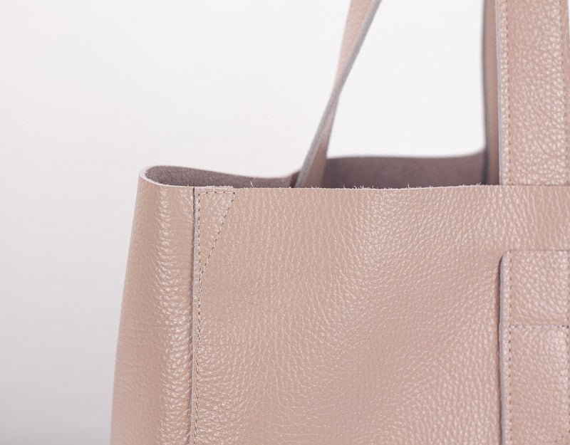 Calisto tote bag - Powder Pink leather - milloobags